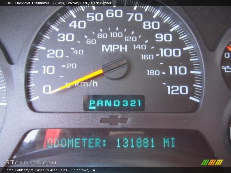 Victory Red / Dark Pewter 2002 Chevrolet TrailBlazer LTZ 4x4