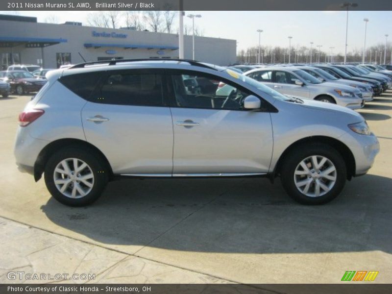 Brilliant Silver / Black 2011 Nissan Murano SL AWD
