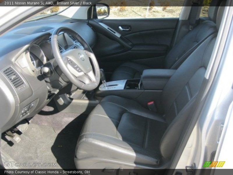 Brilliant Silver / Black 2011 Nissan Murano SL AWD