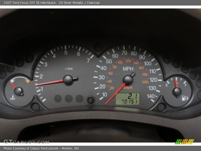 CD Silver Metallic / Charcoal 2007 Ford Focus ZX5 SE Hatchback