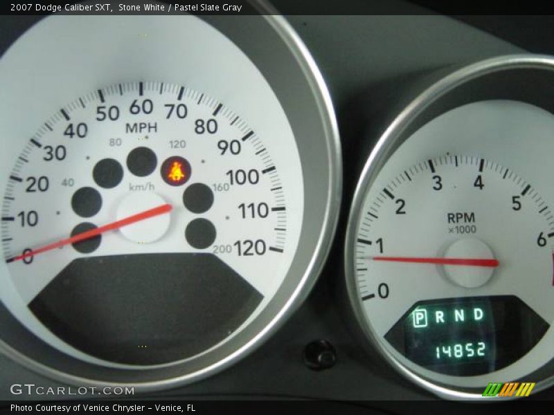 Stone White / Pastel Slate Gray 2007 Dodge Caliber SXT