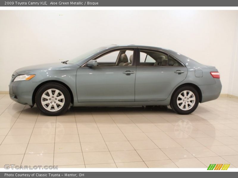 Aloe Green Metallic / Bisque 2009 Toyota Camry XLE