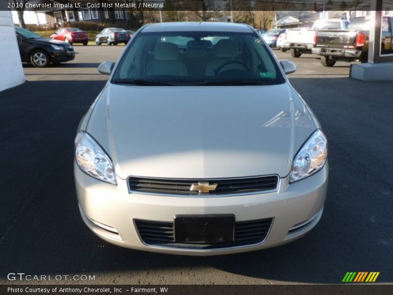 Gold Mist Metallic / Neutral 2010 Chevrolet Impala LS