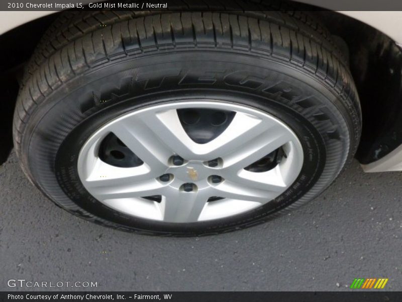 Gold Mist Metallic / Neutral 2010 Chevrolet Impala LS