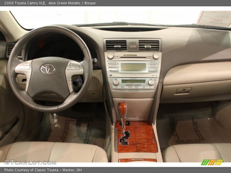 Aloe Green Metallic / Bisque 2009 Toyota Camry XLE