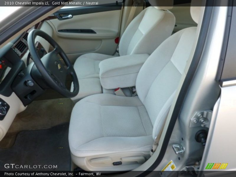 Gold Mist Metallic / Neutral 2010 Chevrolet Impala LS