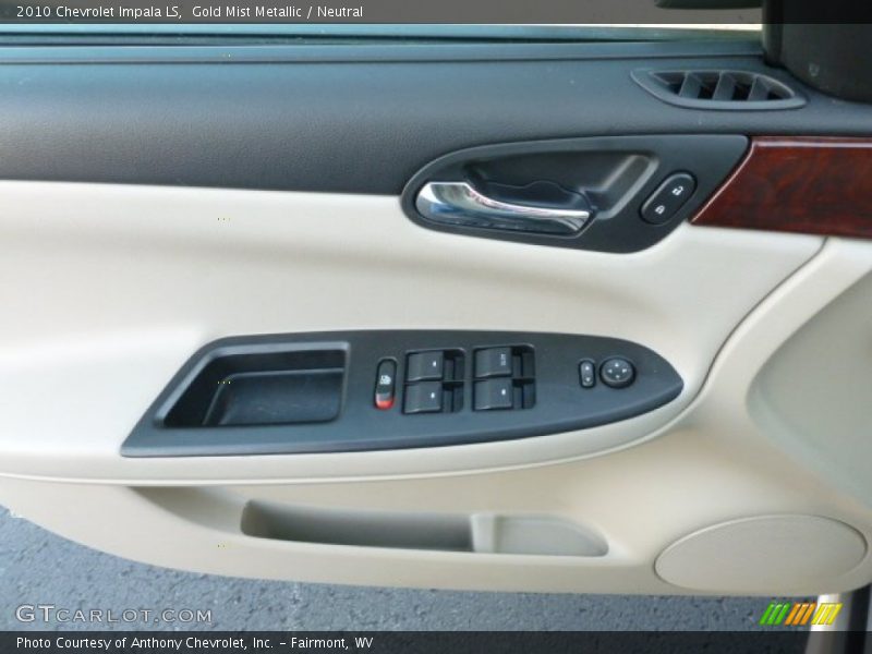 Gold Mist Metallic / Neutral 2010 Chevrolet Impala LS