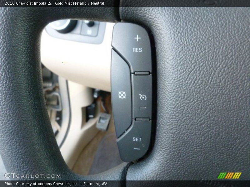 Gold Mist Metallic / Neutral 2010 Chevrolet Impala LS