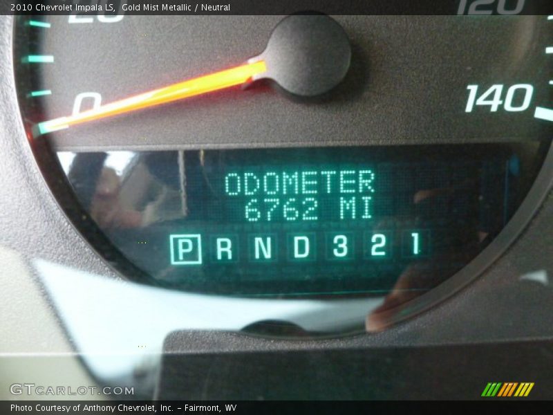 Gold Mist Metallic / Neutral 2010 Chevrolet Impala LS