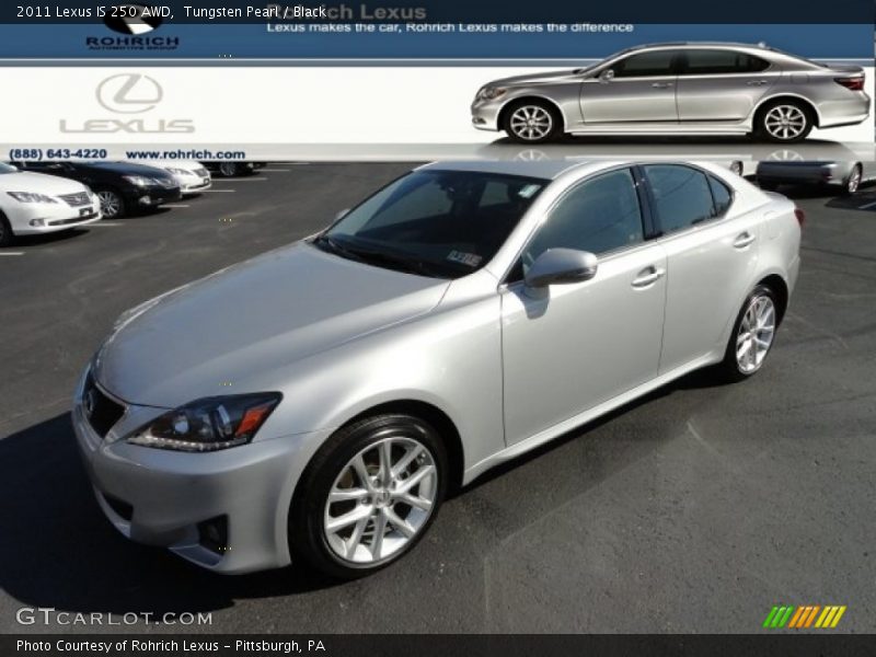Tungsten Pearl / Black 2011 Lexus IS 250 AWD