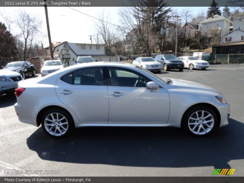 Tungsten Pearl / Black 2011 Lexus IS 250 AWD