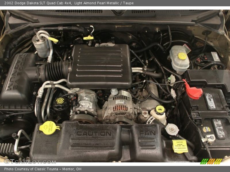 Light Almond Pearl Metallic / Taupe 2002 Dodge Dakota SLT Quad Cab 4x4