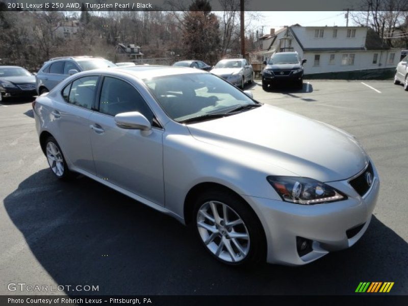 Tungsten Pearl / Black 2011 Lexus IS 250 AWD
