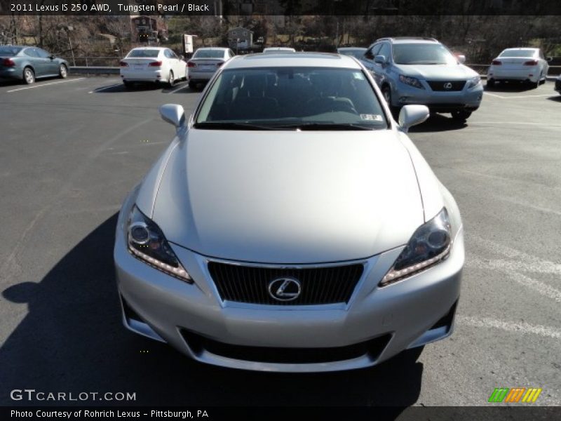 Tungsten Pearl / Black 2011 Lexus IS 250 AWD