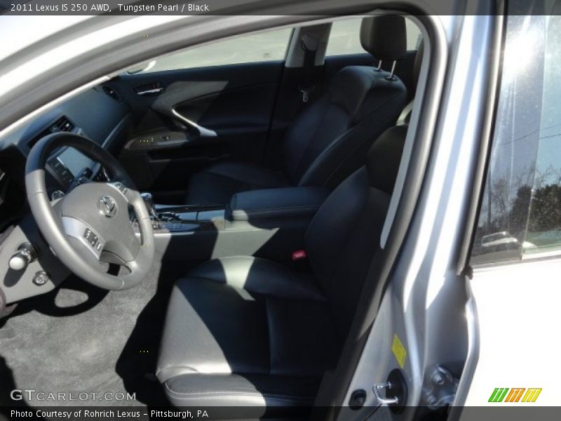 Tungsten Pearl / Black 2011 Lexus IS 250 AWD