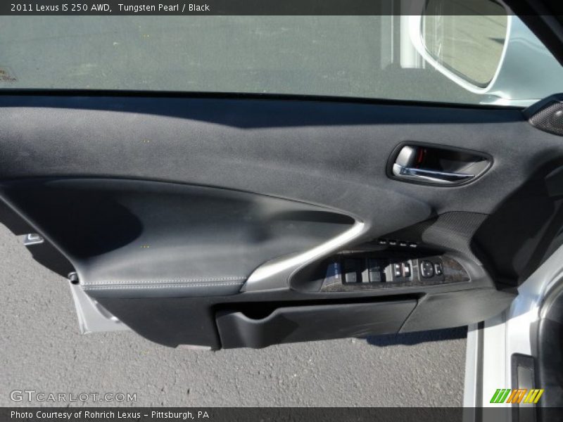 Tungsten Pearl / Black 2011 Lexus IS 250 AWD
