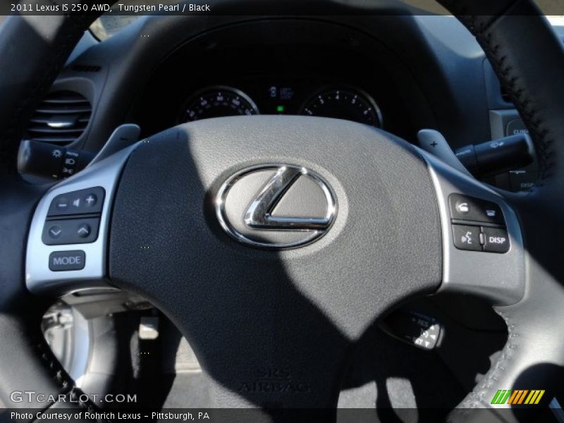 Tungsten Pearl / Black 2011 Lexus IS 250 AWD