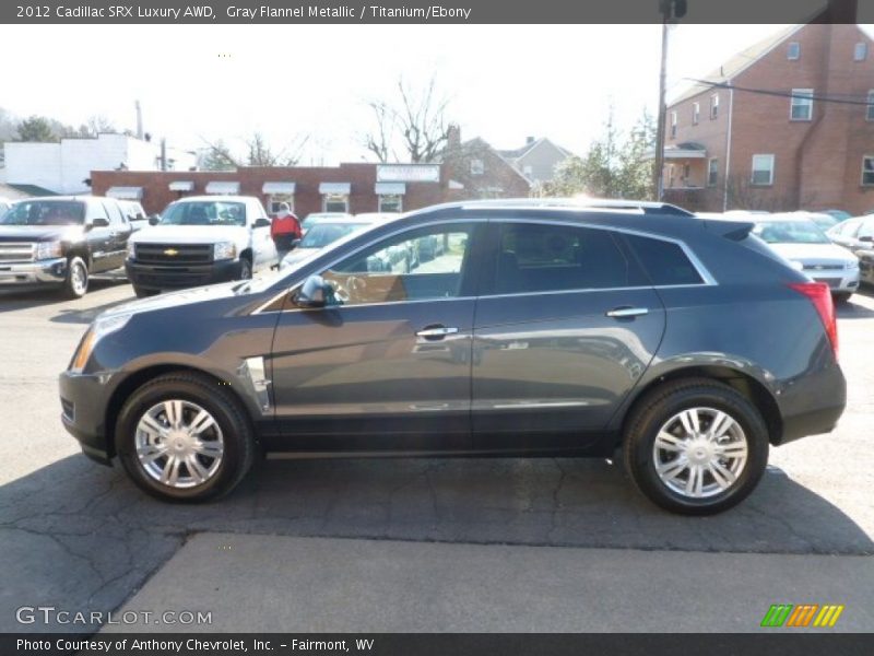 Gray Flannel Metallic / Titanium/Ebony 2012 Cadillac SRX Luxury AWD