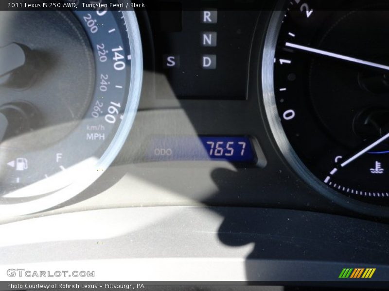 Tungsten Pearl / Black 2011 Lexus IS 250 AWD