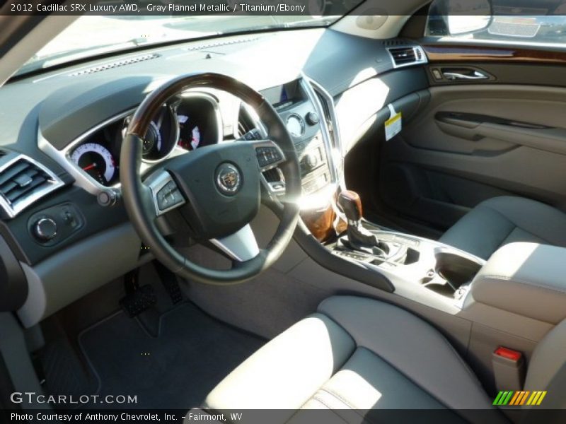 Gray Flannel Metallic / Titanium/Ebony 2012 Cadillac SRX Luxury AWD