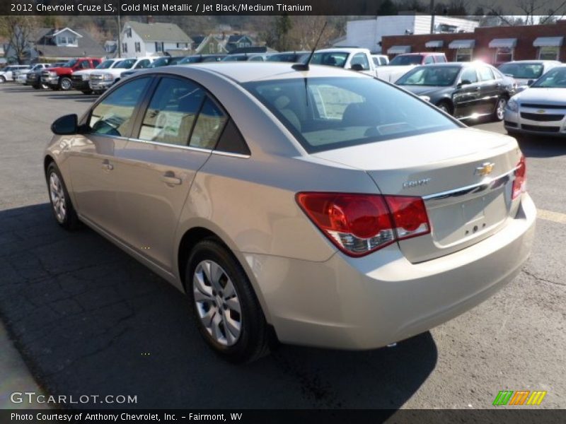 Gold Mist Metallic / Jet Black/Medium Titanium 2012 Chevrolet Cruze LS