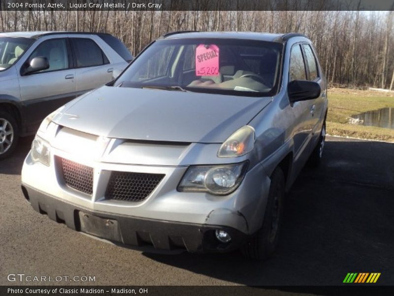 Liquid Gray Metallic / Dark Gray 2004 Pontiac Aztek