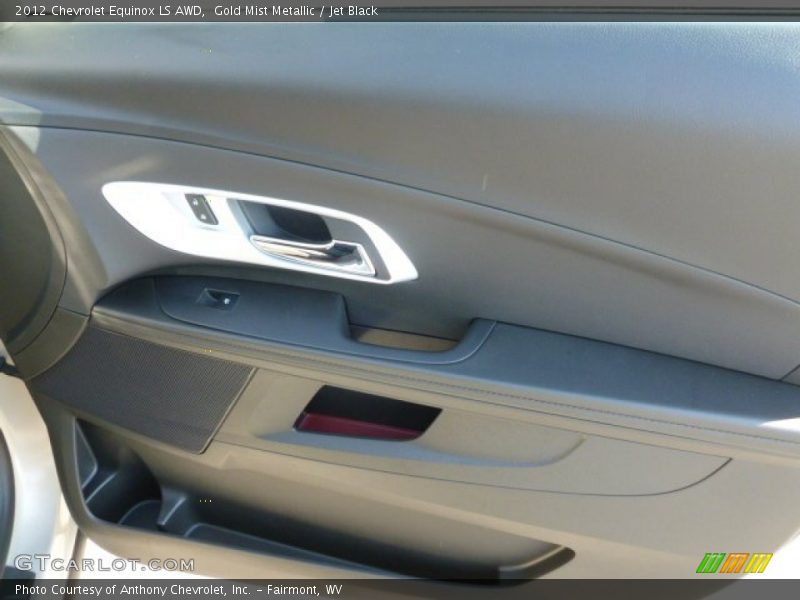 Gold Mist Metallic / Jet Black 2012 Chevrolet Equinox LS AWD