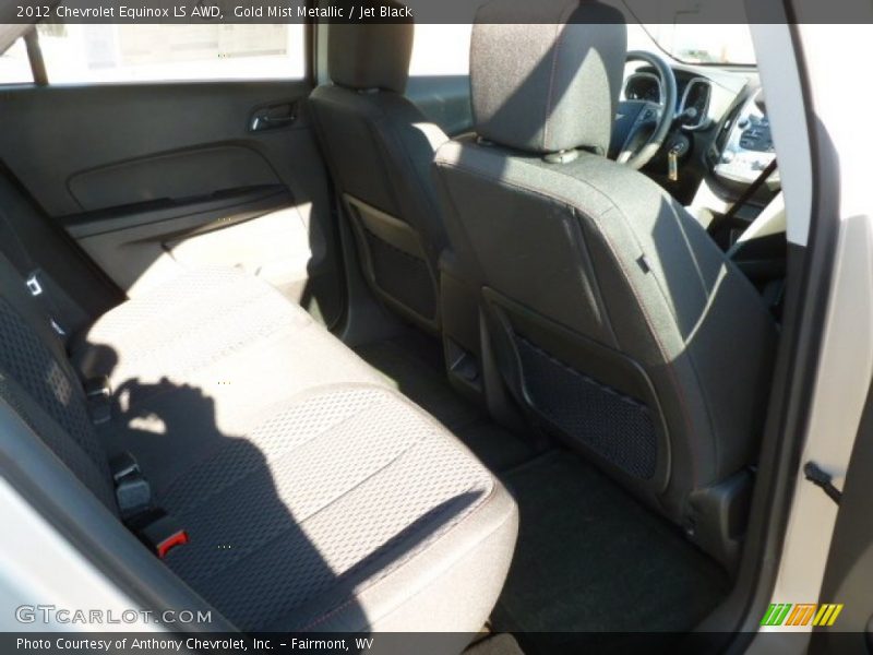 Gold Mist Metallic / Jet Black 2012 Chevrolet Equinox LS AWD