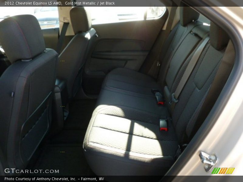 Gold Mist Metallic / Jet Black 2012 Chevrolet Equinox LS AWD