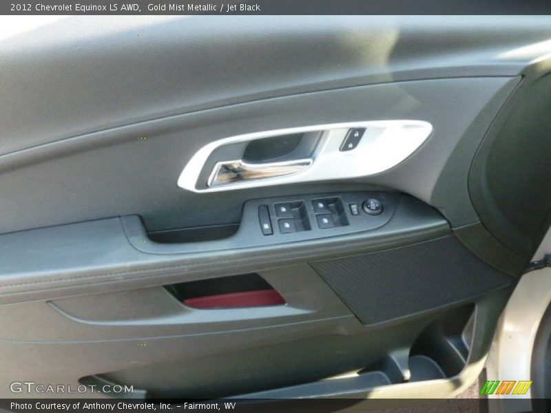 Gold Mist Metallic / Jet Black 2012 Chevrolet Equinox LS AWD