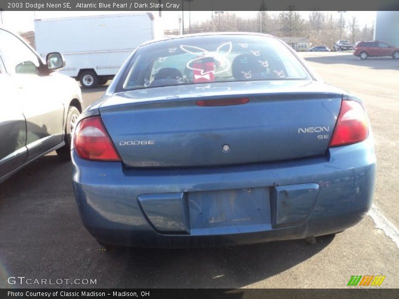 Atlantic Blue Pearl / Dark Slate Gray 2003 Dodge Neon SE