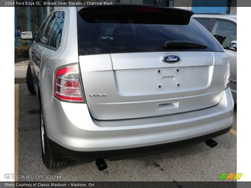 Brilliant Silver Metallic / Charcoal Black 2009 Ford Edge SE