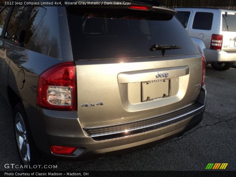 Mineral Gray Metallic / Dark Slate Gray 2012 Jeep Compass Limited 4x4