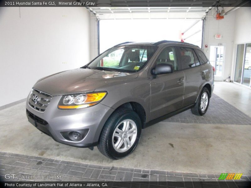 Mineral Gray / Gray 2011 Hyundai Santa Fe GLS