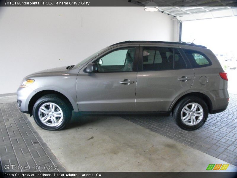 Mineral Gray / Gray 2011 Hyundai Santa Fe GLS