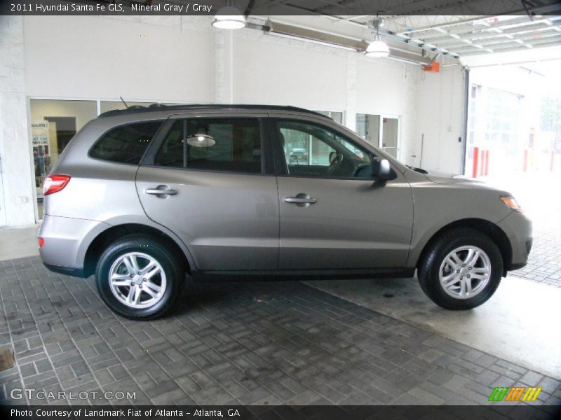 Mineral Gray / Gray 2011 Hyundai Santa Fe GLS