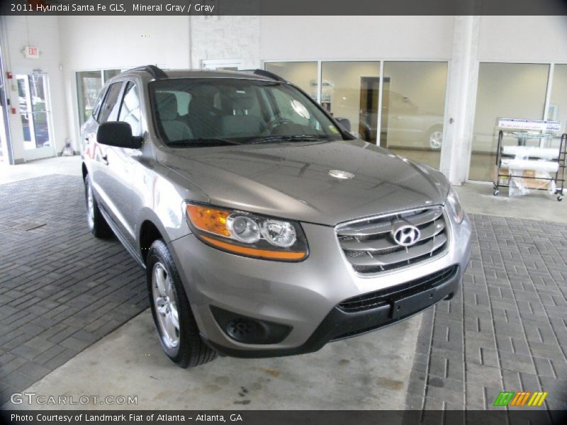 Mineral Gray / Gray 2011 Hyundai Santa Fe GLS