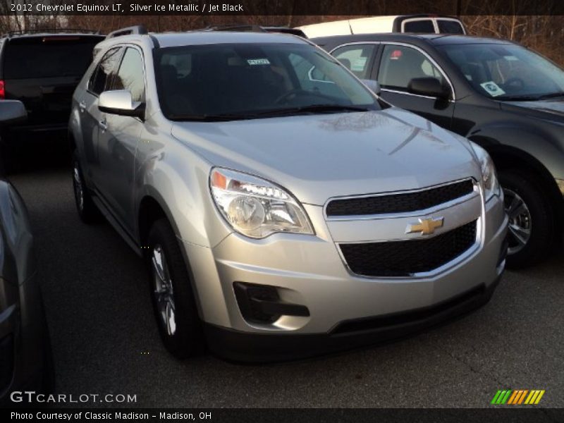 Silver Ice Metallic / Jet Black 2012 Chevrolet Equinox LT