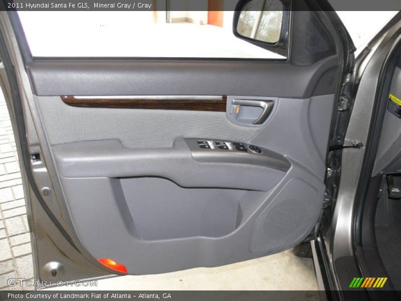 Mineral Gray / Gray 2011 Hyundai Santa Fe GLS