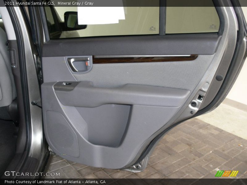 Mineral Gray / Gray 2011 Hyundai Santa Fe GLS