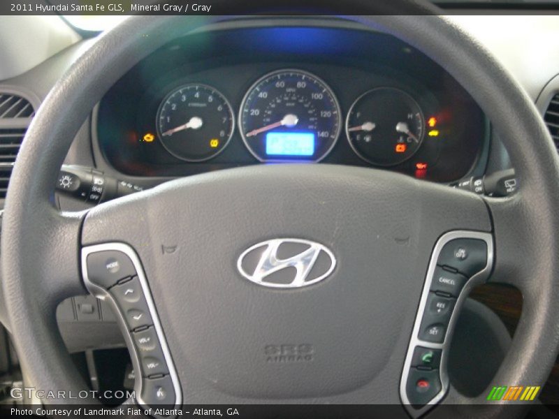 Mineral Gray / Gray 2011 Hyundai Santa Fe GLS