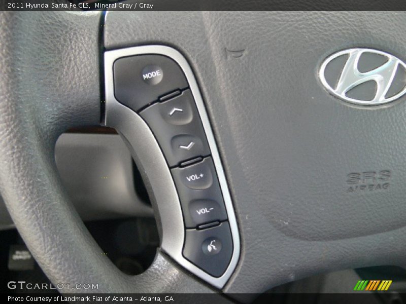 Mineral Gray / Gray 2011 Hyundai Santa Fe GLS
