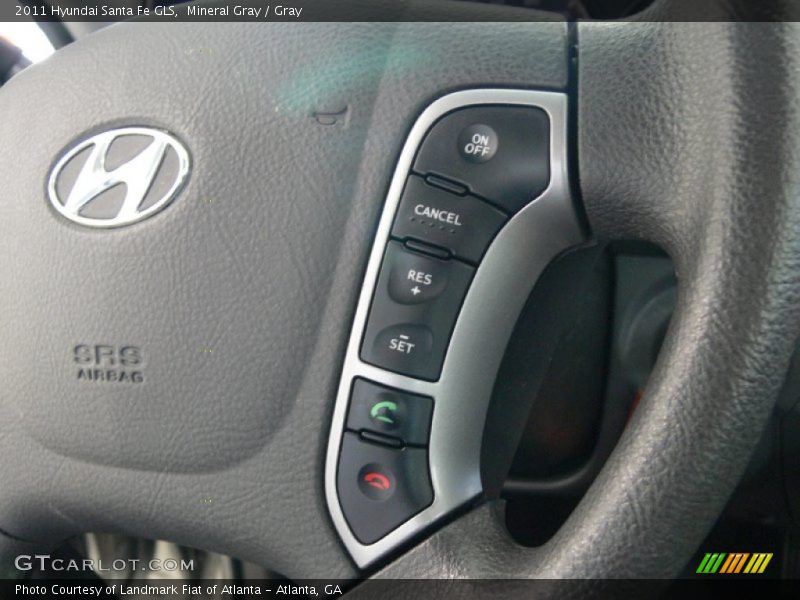 Mineral Gray / Gray 2011 Hyundai Santa Fe GLS