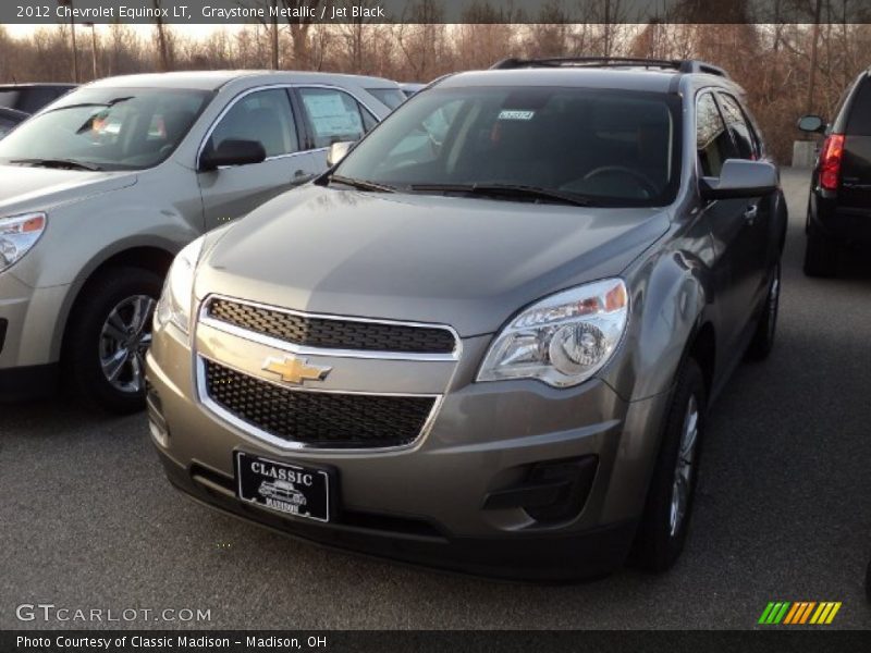 Graystone Metallic / Jet Black 2012 Chevrolet Equinox LT