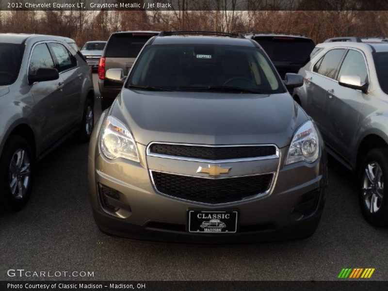 Graystone Metallic / Jet Black 2012 Chevrolet Equinox LT