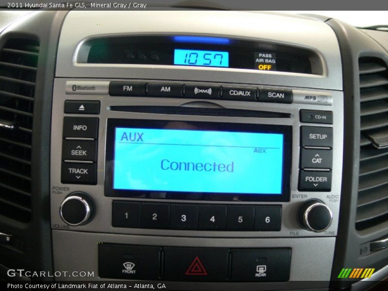 Mineral Gray / Gray 2011 Hyundai Santa Fe GLS