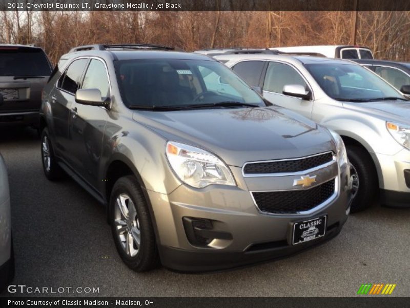 Graystone Metallic / Jet Black 2012 Chevrolet Equinox LT