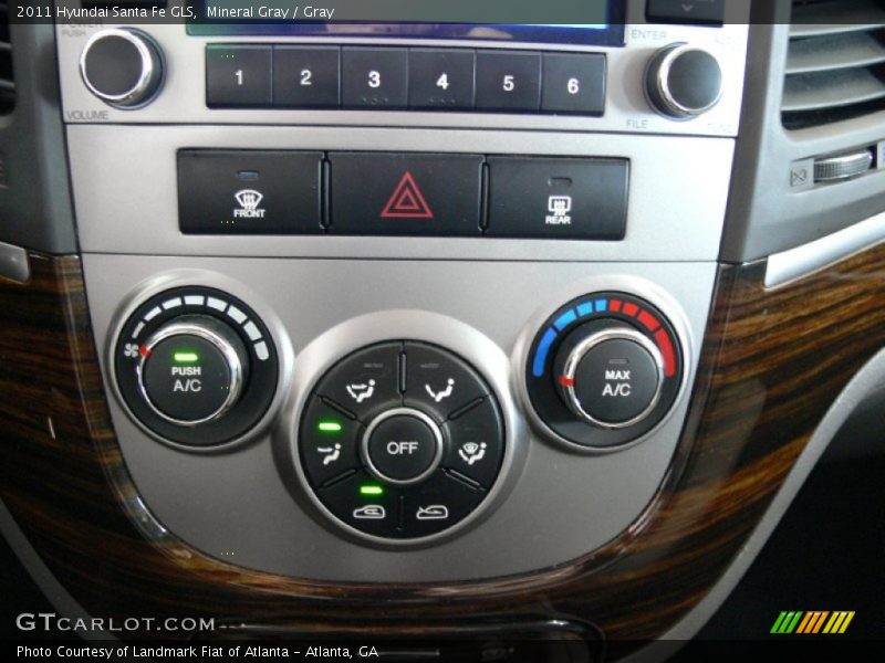 Mineral Gray / Gray 2011 Hyundai Santa Fe GLS