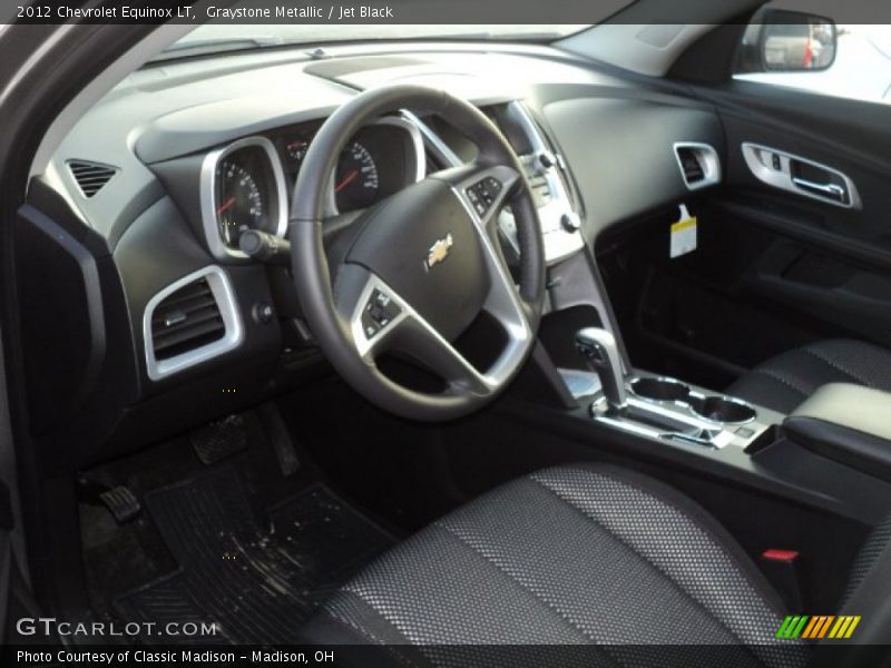 Graystone Metallic / Jet Black 2012 Chevrolet Equinox LT