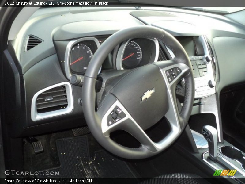 Graystone Metallic / Jet Black 2012 Chevrolet Equinox LT
